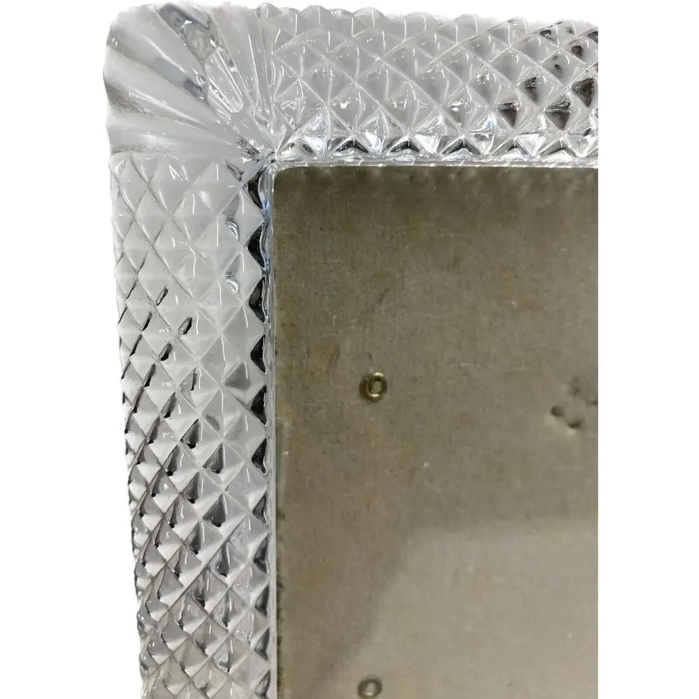 PHOTO FRAME Glass & Crystal Diamond Design for 3.5